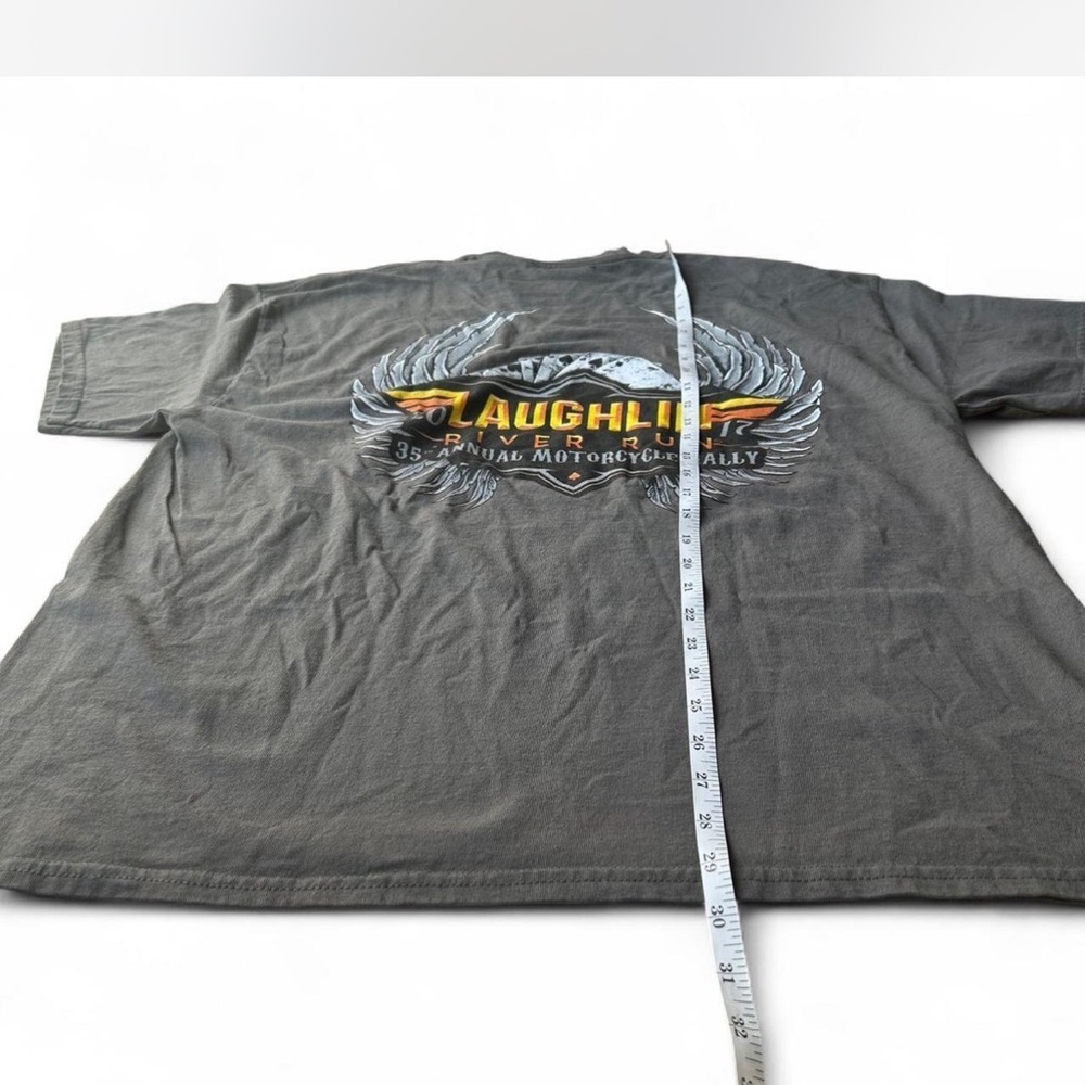 Grey Laughlin River Run 2011 35th Annual Motorcycle Rally Cotton Tee XL - Picture 6 of 6